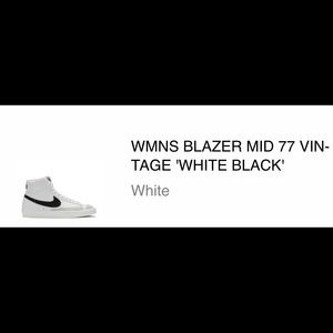 Nike Blazer Mid 77 size 7 brand new in box